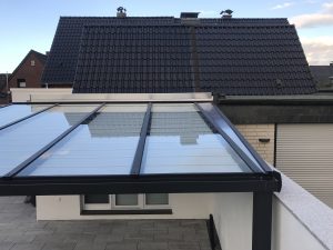 Terrassenüberdachung Glas klar