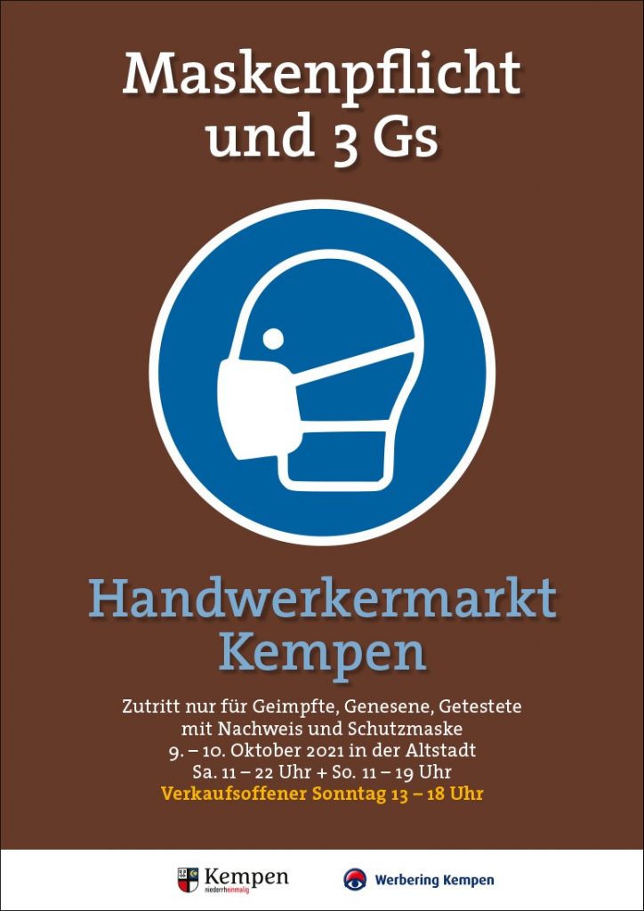 GGG Regel auf dem Handwerkermarkt Kempen