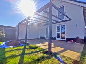 TDHome Terrassendach auf 3 Pfosten