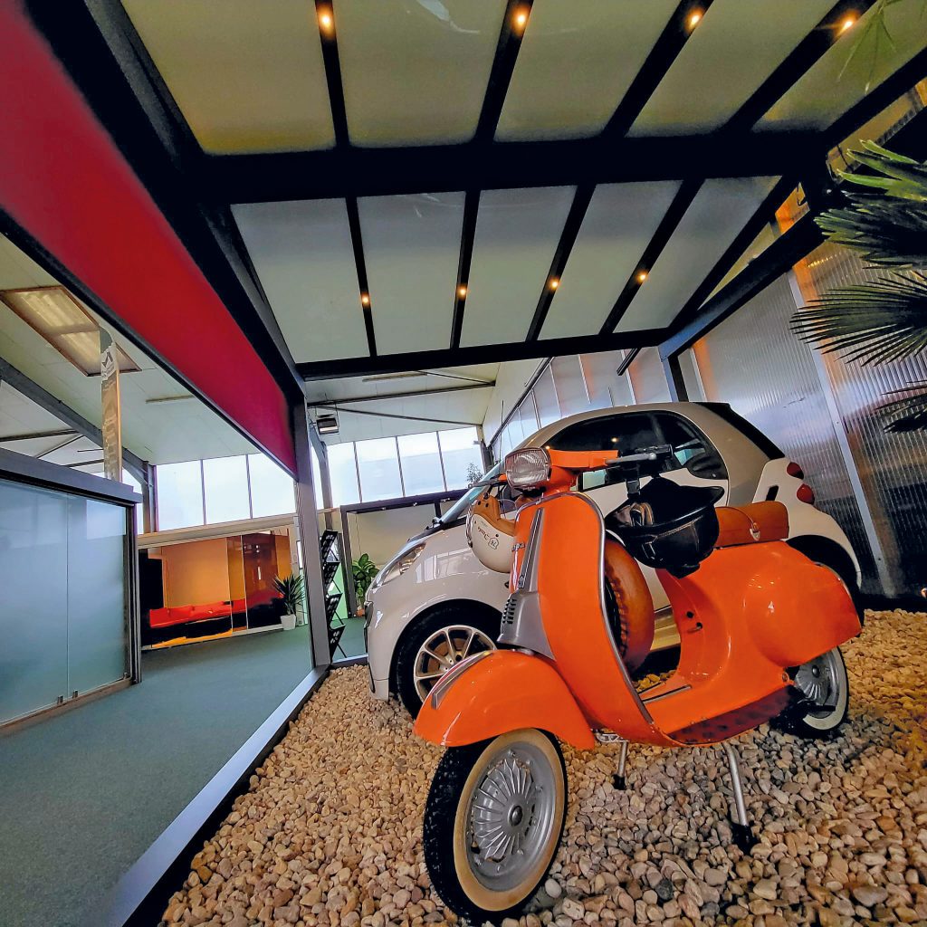 Satteldach auch als Carport